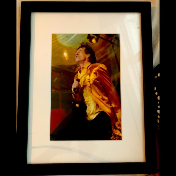 A Mick Jagger Authetic Photo matted & framed - Picture 1 of 6